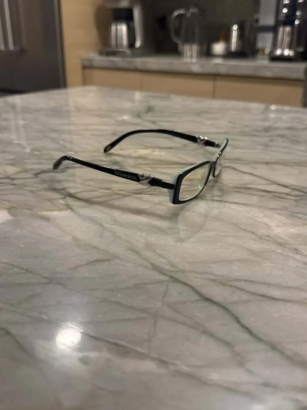Tiffany & Co. TF2016 8055 Prescription Eyeglasses in Black/Tiffany Blue